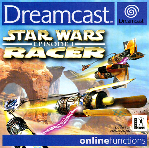 Star Wars Episode I Racer box art for Sega Dreamcast